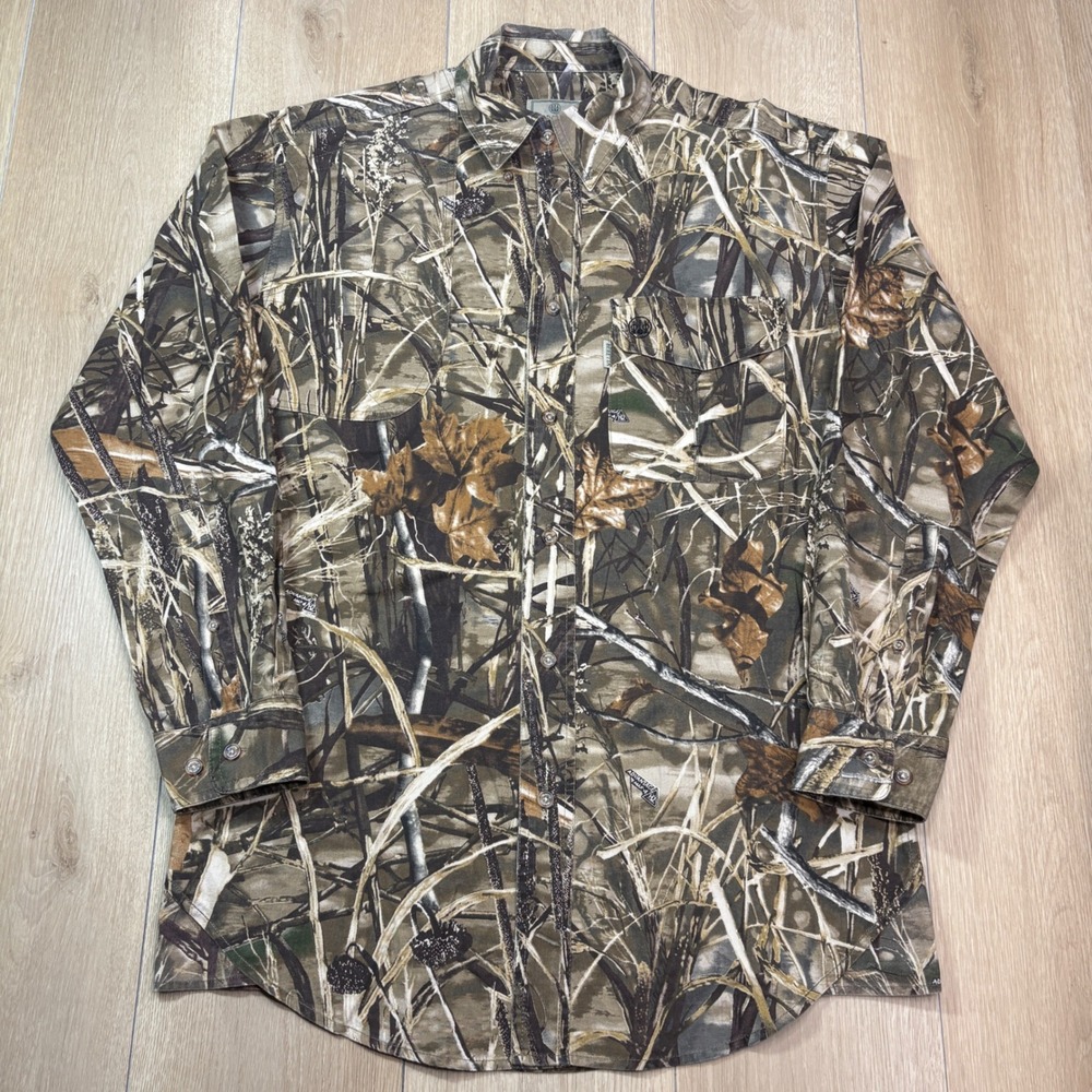 Beretta Mens Advantage Max-4 HD Camo Hunting Shirt Long Sleeve Vented Shooting